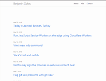 Tablet Screenshot of benjaminoakes.com